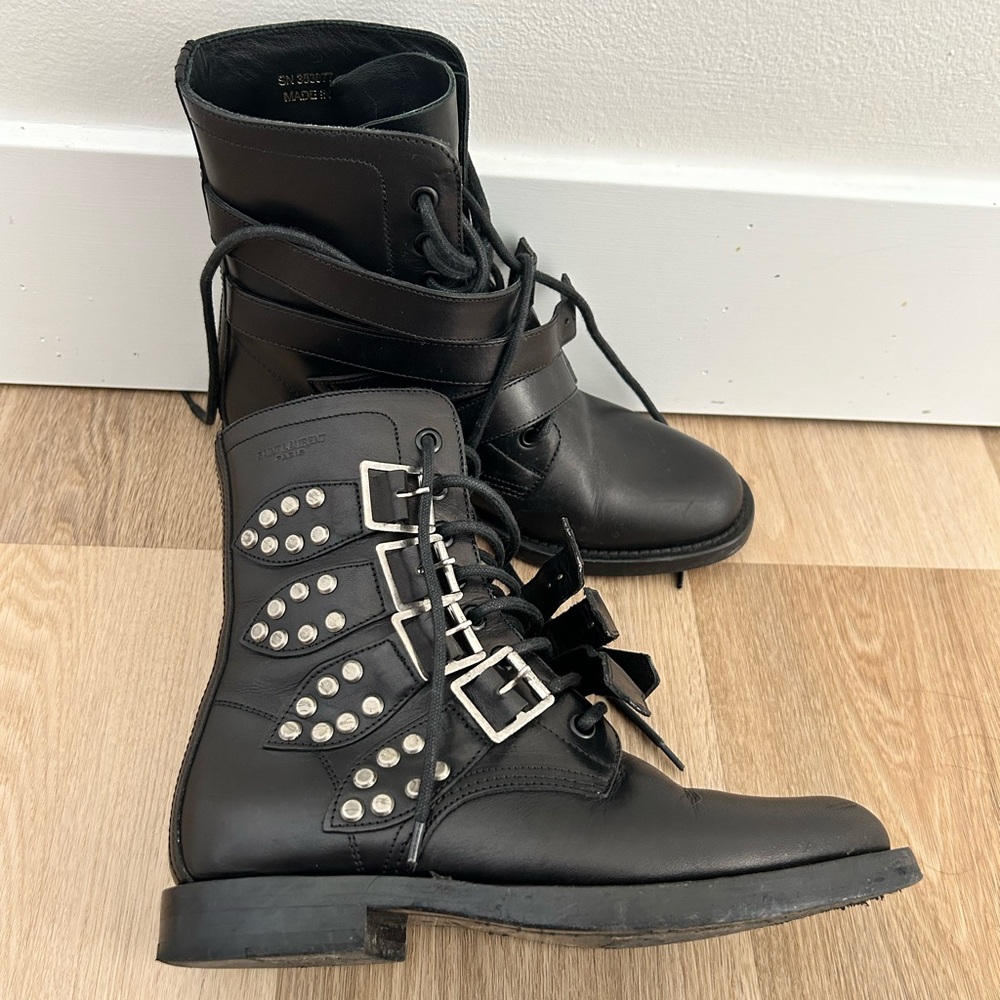 Combat Boots Saint Laurent Sz 36